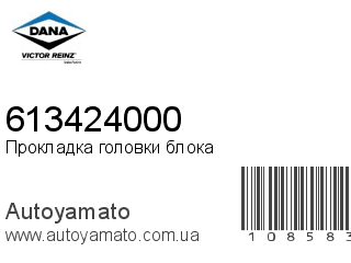 Прокладка головки блока 613424000 (VICTOR REINZ)